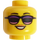 LEGO Paddle Surfer Head (Safety Stud) (3626)