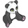 LEGO Panda mit Green Augen und Lavender Paws (67396 / 100631)