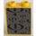 LEGO Paneel 1 x 2 x 2 met Zwart Gravity Games logo Aan Dark Grijs Background Sticker zonder zijsteunen, holle noppen (4864)