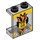 LEGO Panneau 1 x 2 x 2 avec Dr. Inferno sans supports latéraux, tenons creux (4864 / 63711)