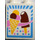 LEGO Panel 1 x 2 x 2 with Ice Cream Sticker with Side Supports, Hollow Studs (6268)