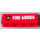 LEGO Panel 1 x 4 with Rounded Corners with Fire Logo and &#039;FIRE 60004&#039; Left Sticker (15207)