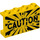 LEGO Paneeli 1 x 4 x 2 jossa &quot;Caution&quot; ja Explosion Burst (14718 / 74082)