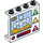 LEGO Panel 1 x 4 x 3 med Batman Monitor display  med sidestøtter, hule knops (35323 / 36855)