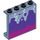 LEGO Panel 1 x 4 x 3 with Dark Purple Smoke and Magenta Splashes with Side Supports, Hollow Studs (35323 / 101416)