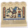 LEGO Paneel 1 x 4 x 3 met Egyptische Symbols Sticker zonder zijsteunen, holle noppen (4215)