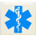 LEGO Panel 1 x 4 x 3 with EMT Star of Life Sticker without Side Supports, Hollow Studs (4215)