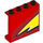 LEGO Paneel 1 x 4 x 3 met Lightning McQueen Links Geel flash Einde met zijsteunen, holle noppen (34230 / 60581)