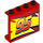 LEGO Panneau 1 x 4 x 3 avec Lightning McQueen Jaune flash Middle et &#039;95&#039; avec supports latéraux, tenons creux (33892 / 60581)