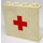 LEGO Panel 1 x 4 x 3 with Red Cross without Side Supports, Solid Studs (4215)