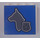 LEGO Panel 1 x 4 x 3 with Silver Dog Head and Police Badge Sticker with Side Supports, Hollow Studs (60581)
