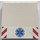 LEGO Panel 1 x 6 x 5 with EMT Star of Life and Danger Stripes Sticker (59349)