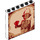 LEGO Panneau 1 x 6 x 5 avec Explorer Holding rouge diamant (59349 / 68414)