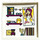 LEGO Panneau 1 x 6 x 5 avec Shelfs, Poster, Picture, Candles, Glasses Autocollant (59349)