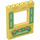 LEGO Paneel 1 x 6 x 6 met Venster Uitsparing met Green shutters (15627 / 21443)