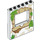 LEGO Panel 1 x 6 x 6 with Window Cutout with Wooden window frame (15627)