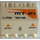 LEGO Panel 2 x 4 x 2 with Hinges with &#039;MT21&#039;, &#039;LAB 7648&#039;, Orange Triangles and &#039;OPEN&#039; Right Sticker (44572)
