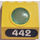 LEGO Panneau 3 x 4 x 3 avec Hublot avec &#039;442&#039; Autocollant (30080)