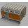 LEGO Panel 6 x 8 x 4 Fuselage with Sliding Door, Blue Stripe, Orange Surface (42604 / 44261)