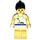 LEGO Paradisa Female mit Palmtree, Sun und Delfin Shirt, Schwarz Pferdeschwanz Haar Minifigur