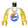 LEGO Paradisa Torso Tank oben mit Sailboat Logo mit Gelb Arme und Gelb Hände (973 / 76382)