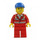 LEGO Paramedic in Rood uniform, Blauw Bal Pet minifiguur