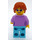 LEGO Passeggero - Lavanda Maglietta con Collana Pendant, Femmina Minifigure