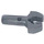 LEGO Pearl Dark Gray Bar 1 with Clip (with Gap in Clip) (41005 / 48729)