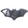 LEGO Pearl Dark Gray Bat shield wide with stud