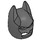 LEGO Perle dunkelgrau Batman Cowl Maske mit eckigen Ohren (10113 / 28766)