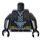 LEGO Pearl Dark Gray Batman with Pearl Dark Gray Suit and Armor with Red Eyes Minifig Torso (973 / 76382)