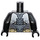 LEGO Grigio perlato scuro Batman con Pearl Dark Grigio Abito e Armatura con Occhi rossi Minifigure Busto (973 / 76382)