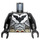 LEGO Pearl Dark Gray Batman with Pearl Dark Gray Suit and Armor with Red Eyes Minifig Torso (973 / 76382)