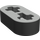 LEGO Perle dunkelgrau Strahl 2 x 0.5 mit Achse Löcher (41677 / 44862)