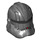 LEGO Pearl Dark Gray Clone Trooper Helmet (Phase 2) with Silver Echo Trooper Markings (11217 / 68795)