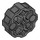 LEGO Perle dunkelgrau Verbinder Runden mit Stift und Achse Löcher (31511 / 98585)