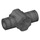 LEGO Pearl Dark Gray Cross Connector with Holes and Axle Holders (24122 / 49133)