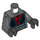 LEGO Parelmoer donkergrijs Darth Maul met Printed Poten met Zilver Pantser Minifiguur Torso (973 / 76382)