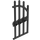 LEGO Perle mørk grå Dør 1 x 4 x 9 Arched Gate med Bars (42448)