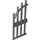 LEGO Parelmoer donkergrijs Deur 1 x 4 x 9 Arched Gate met Bars (42448)