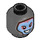 LEGO Perle dunkelgrau Galactic Bounty Hunter Minifigure Kopf (Einbau-Vollbolzen) (3626 / 62374)