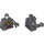 LEGO Pearl Dark Gray General Ironclad Minifig Torso (973 / 76382)