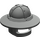 LEGO Perle dunkelgrau Helm mit Chin Bewachen und Broad Brim (15583 / 30273)