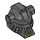 LEGO Perle dunkelgrau Helm mit Gold Ring  (66097)