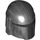 LEGO Pearl Dark Gray Helmet with Sides Holes with Mandalorian Black section (64220 / 105748)