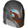 LEGO Parelmoer donkergrijs Helm met Zijkanten Gaten met Sabine Wren Donkerrood (3807 / 104334)