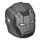 LEGO Pearl Dark Gray Helmet with Smooth Front with Silver Iron Man Mask (28631 / 69165)