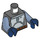 LEGO Gris oscuro perla Jango Fett con Sand Azul Brazos y Piernas (Angry) Minifigura Torso (973 / 76382)