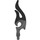 LEGO Pearl Dark Gray Large Tribal Flame (18396)