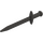 LEGO Parelmoer donkergrijs Lang Zwaard met dikke pareerstang (18031)